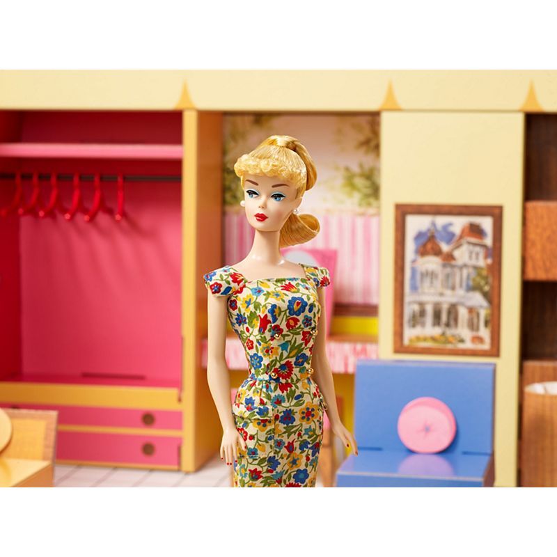 1962 MATTEL REPRO BARBIE DREAM HOUSE WITH DOLL - BNIB