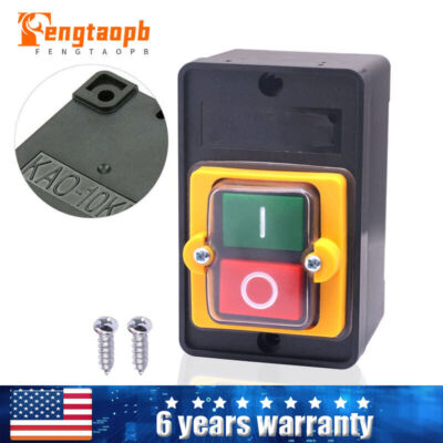 Waterproof Outdoor Push Button Switch On Off 380V Start Stop Single Phase Home
