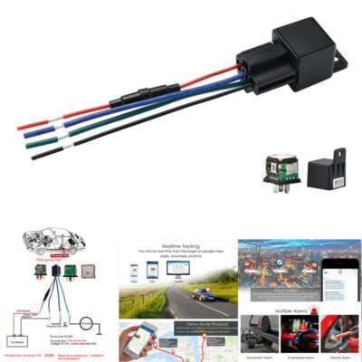Car Relay GPS Tracker Device Locator Remote Anti-theft Cut Off Oil Power System