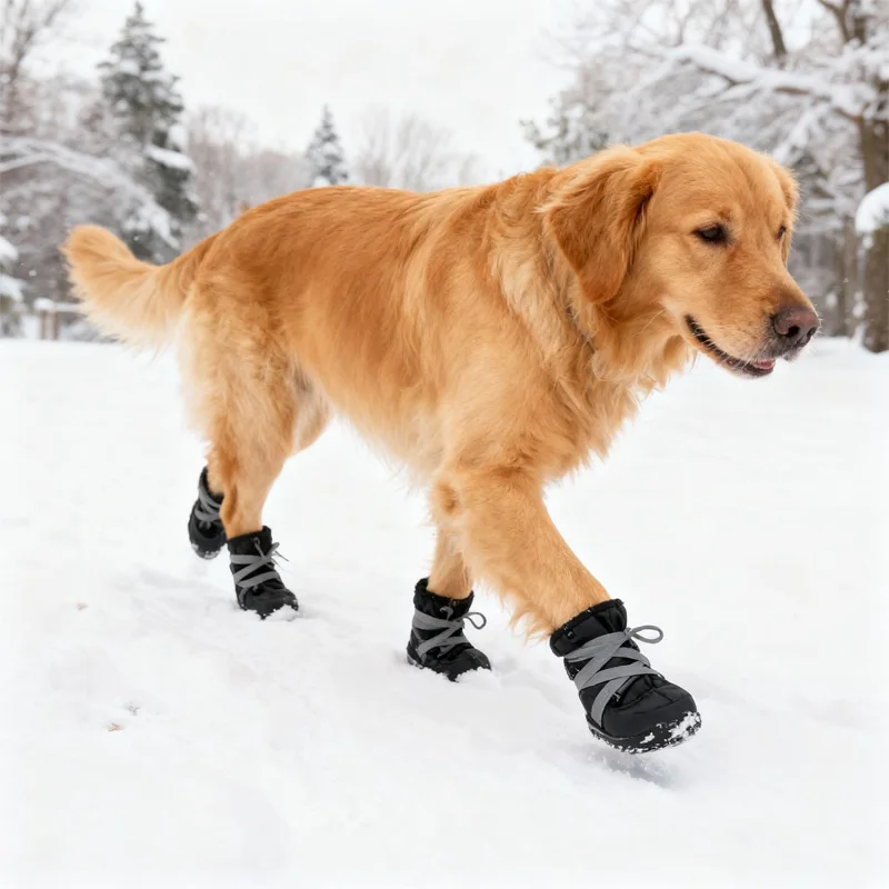 All Weather Dog Boots, Waterproof & Windproof for Outdoor Adventure, Reflective