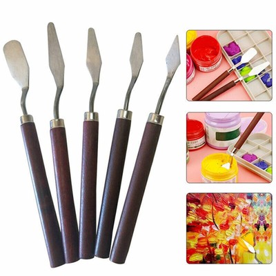 5x Malspachtel Farbspachtel Künstlerspachtel Spachtel Malmesser Palettenmesser