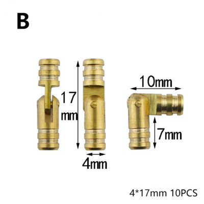 10Pcs Copper Brass Wine Jewelry Box Hidden Invisible Concealed Barrel Hinge