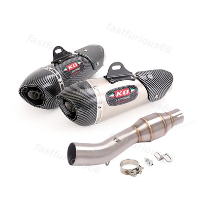For Benelli 302S 2019-2023 Exhaust Muffler Mid Link Pipe Baffle DB Killer Steel