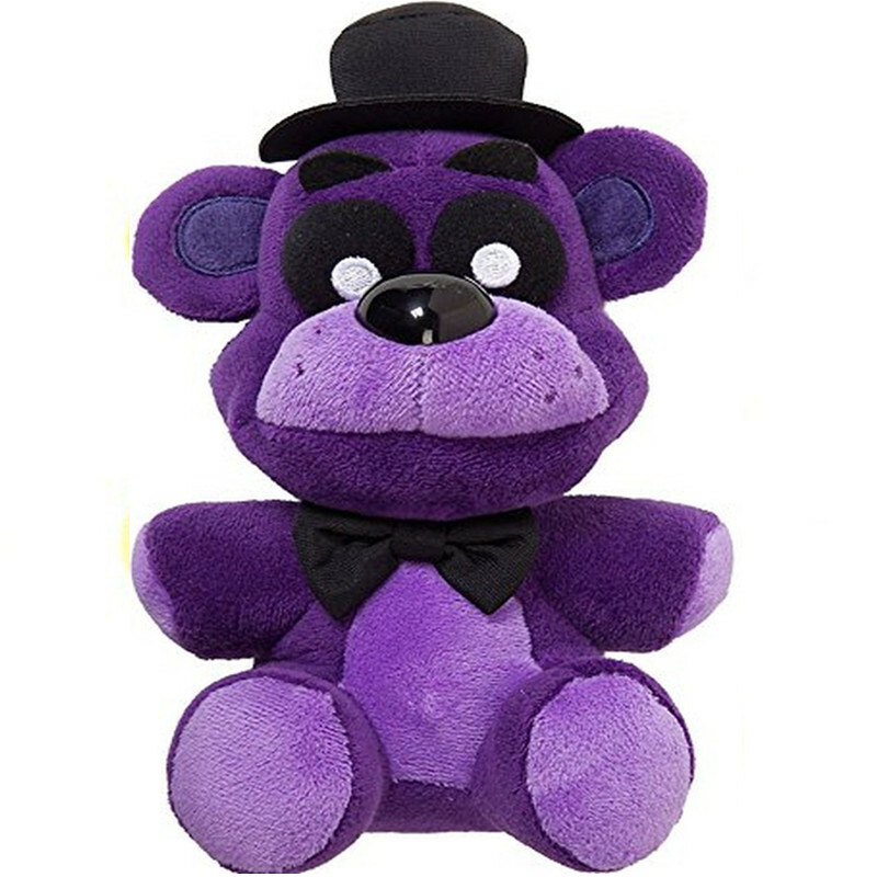 Five Night at Freddy's 10 Bear's Pizza Plush Brown Red Purple Freddy