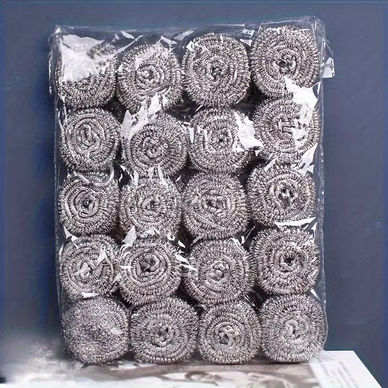 12 Pack Stainless Steel Scouring Pads Kitchen Pot Pan Cleaning Scrubbers