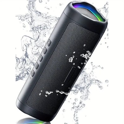 Altavoz Bluetooth con sonido HD, inalámbrico portátil, resistente al agua IPX5