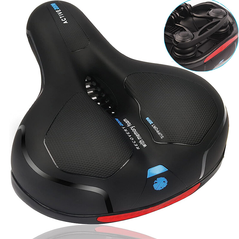 Extra Wide Big Bum Bike Bicycle Cycling Gel Cushion Pad Sadd