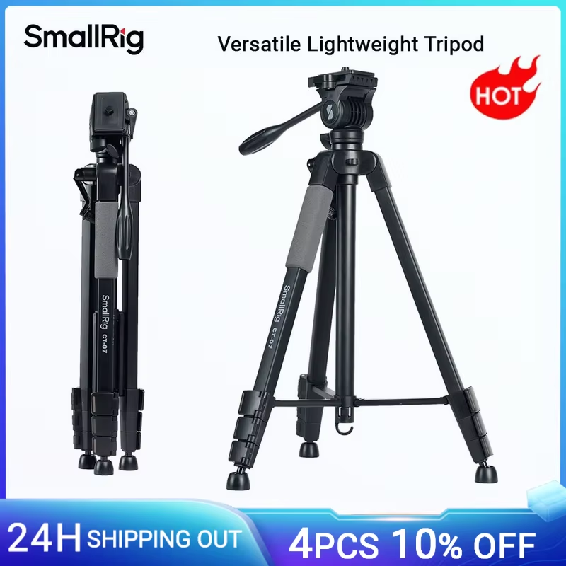 Versatile Lightweight Tripod Adjustable Portable Foldable Tripod for Camera W Sm