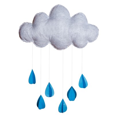 Stickers Hanging Clouds Props Bed Decor Raining Toys Decoration Tent For Kids