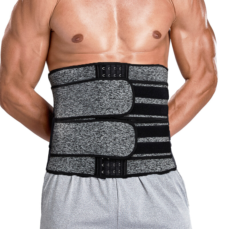 Men Waist Trimmer Trainer Belt Sweat Wrap Band Tummy Control Stomach Fat Burner