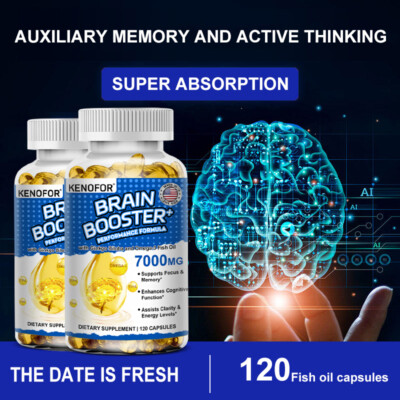 Brain Booster Capsules - Improve Memory & Focus,Supports Brain Function Health