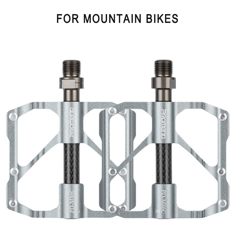 Bicycle Pedal 3 Bearing Aluminum Alloy Carbon Flat MTB Road Bike Pedal