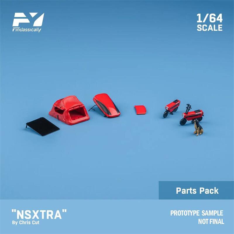 Finclassically NSXTRA 赤 1/64 MLGB Finclassically 1:64 NSX TRA by Chris Cut Diecast Model Car