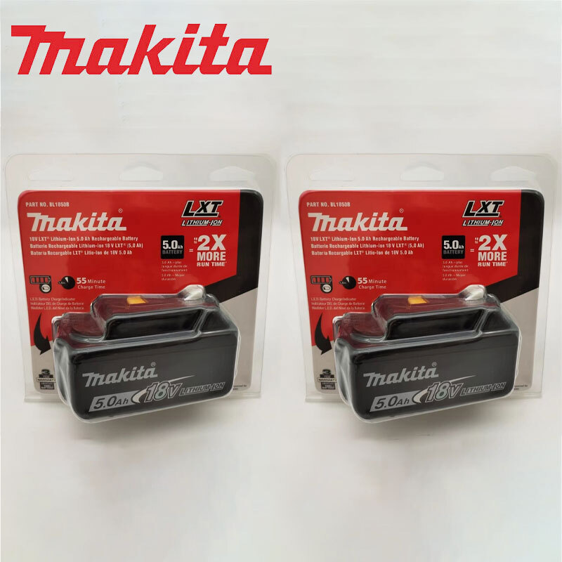 2PACK Makita BL1850B-2 Battery 18V 5.0Ah LXT Lithium‑Ion Batteries Brand New