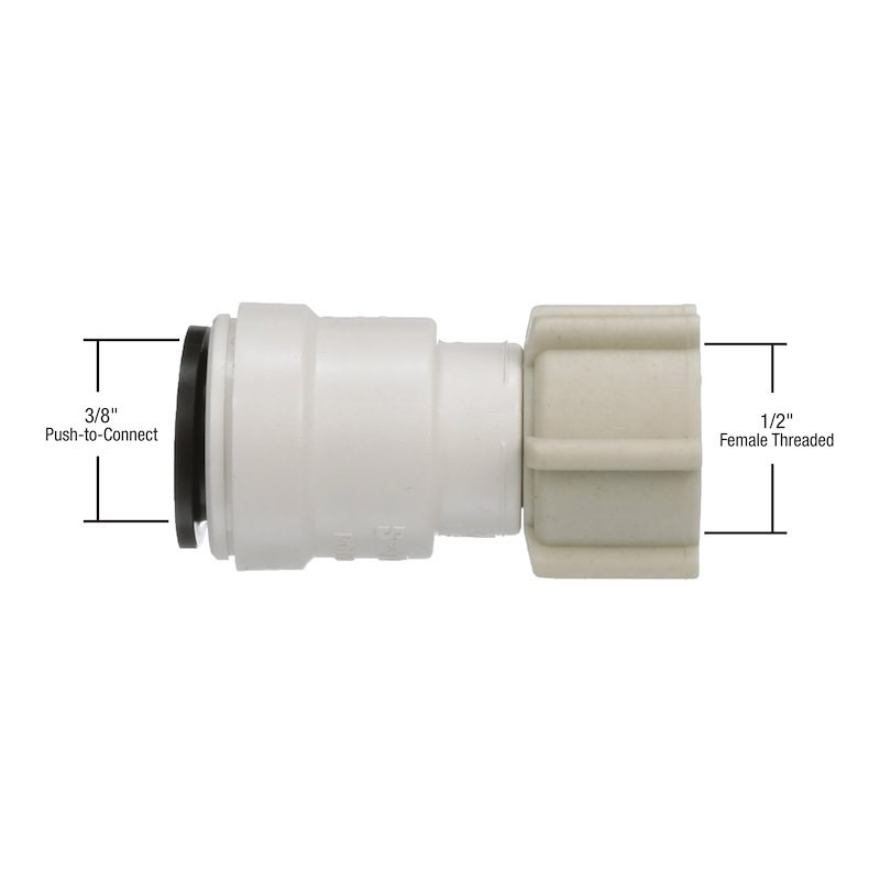 American Motorhome RV 5th Wheel 3/8" Water Pipe Push Fit Tap End 3510-0808