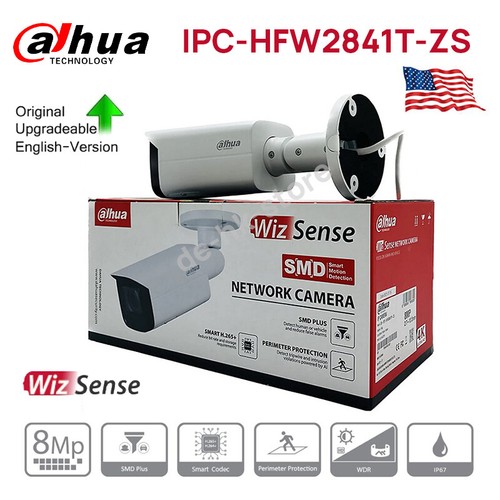 Dahua 8MP 5x Zoom Bullet IP Camera Starlight MIC IR60m IVS S