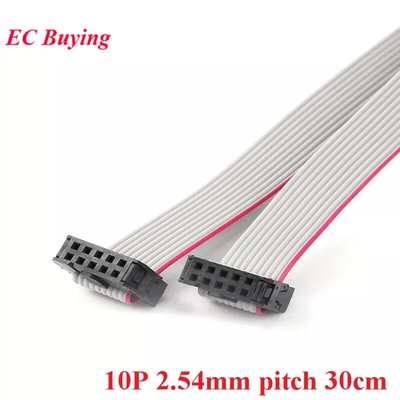 2.54mm pitch FC-10 JTAG ISP AVR Download Cable