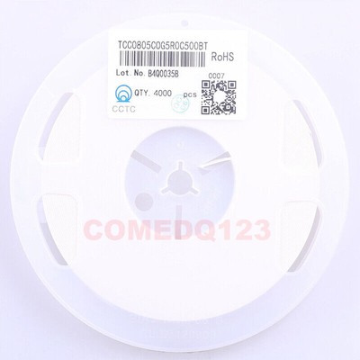 200PCS 0805 5pF 50V C0G/NP0 ±0.25pF TCC0805COG5R0C500BT CCTC Ceramic Capacitor #