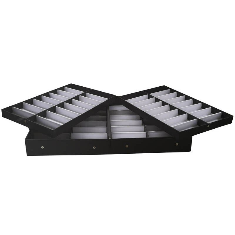 PreAsion 64 Pairs Portable Eyeglasses Display Case Eyewear Display Box Organizer
