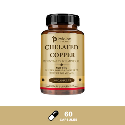 Chelated Copper - Essential Trace Mineral, Vegetarian, Non-GMO, Gluten Free