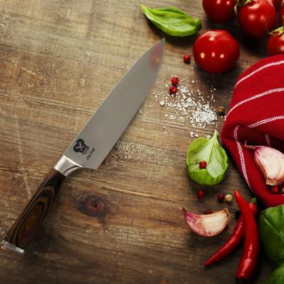Precise Culinary Essential: 8-Inch Chef Knife Crafted Professional-Grade