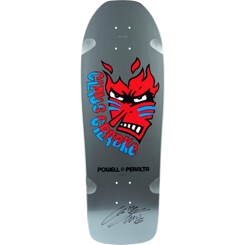 スケートボード POWELL-PERALTA CLAUS GRABKE REISSUE DECK Powell Peralta Claus Grabke Limited Edition silver signed