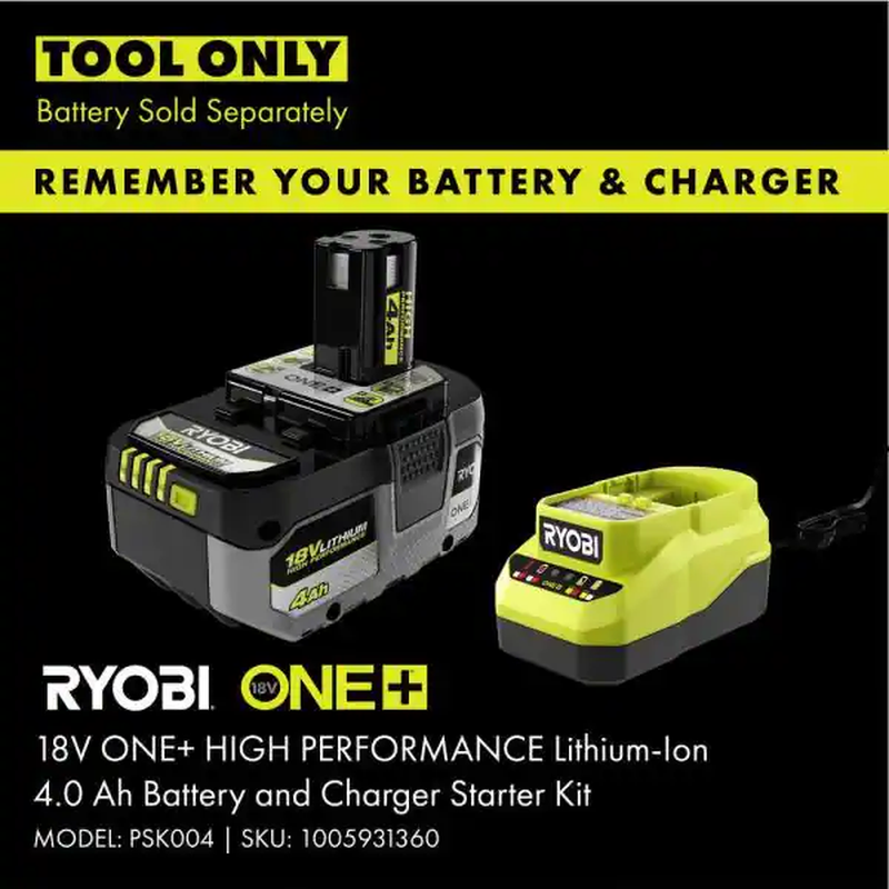 RYOBI 7-1/2" Jobsite Fan 18V Cordless Hybrid WHISPER SERIES Indoor (Tool Only)