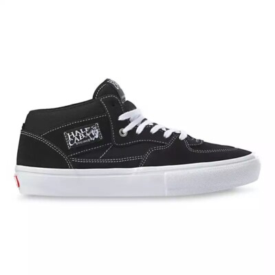 Size 6.0 Vans Skate Half Cab Black / White Skate Shoes