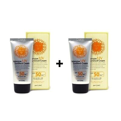 [3W CLINIC] Intensive UV Sunblock Cream SPF50+ PA+++ 70ml [1+1]