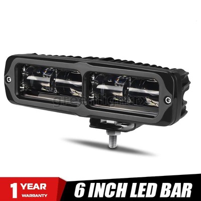 1X 6inch LED Work Light Bar Pod Fog Driving Offroad Spot ATV Truck SUV White US