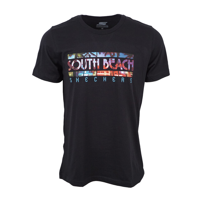 

МУЖСКАЯ ФУТБОЛКА SKECHERS SOUTH BEACH, Black