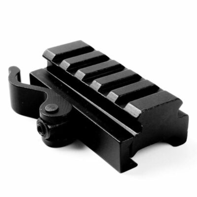 1/2/4Pcs Quick Release Detach QR QD 1/2'' Riser Mount for Picatinny Rail 5-Slot