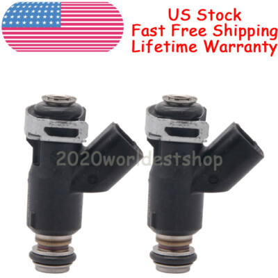 2PCS 2-Hole Fuel Injectors 28160355 For HiSun EFI UTV550 MSU500 HS500 Cowboy TSC