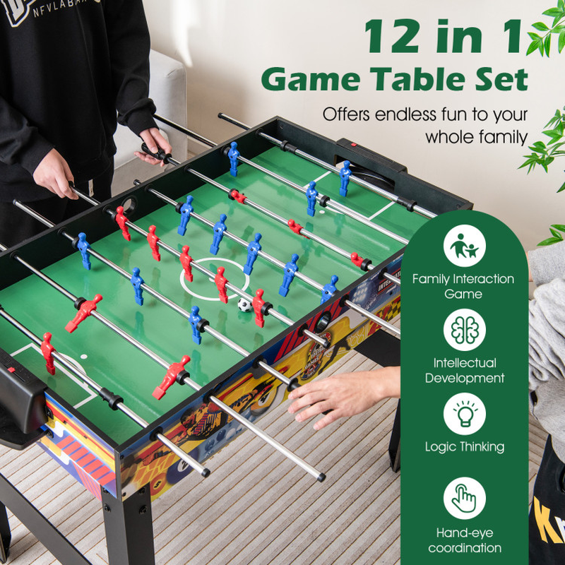 Set With Foosball Air Hockey Pool Chess And Ping Pong