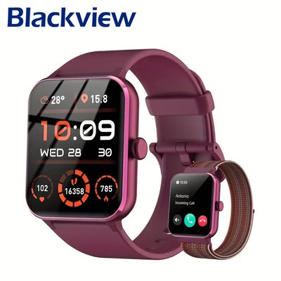 Blackview Upgraded Smart Watch For Men Women For IPhone Android, 1.85 Inch Fitne