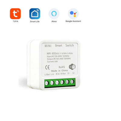Tuya Zigbee WiFi Mini Smart Switch Module 16A DIY Wireless Relay Timer For Alexa