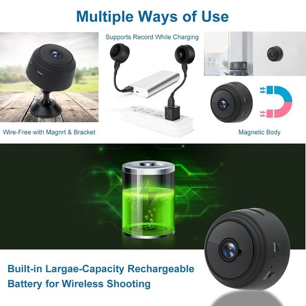 WiFi Small Mini Spy Camera HD Hidden IP Motion Night Vision Nanny Security Cam - Image 20