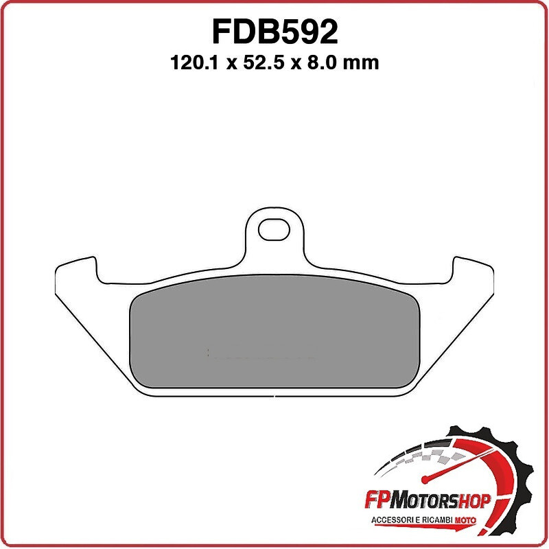 PASTIGLIE FRENI PER MOTO FDB592P CAGIVA ELEFANT 750 87>89 DUCATI INDIANA 350/650