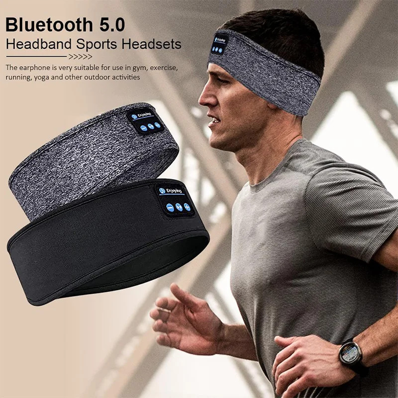 Bluetooth Earphones Sports Sleeping Headband Elastic Wireless Headphones Music