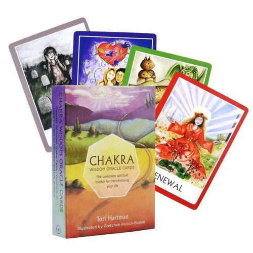Chakra Wisdom Oracle Cards Deck English 49Pcs Tarot Cards