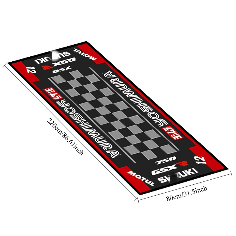 Motorcycle Garage Mat Workshop Home Carpet Floor Racing Mat Anti-Slip