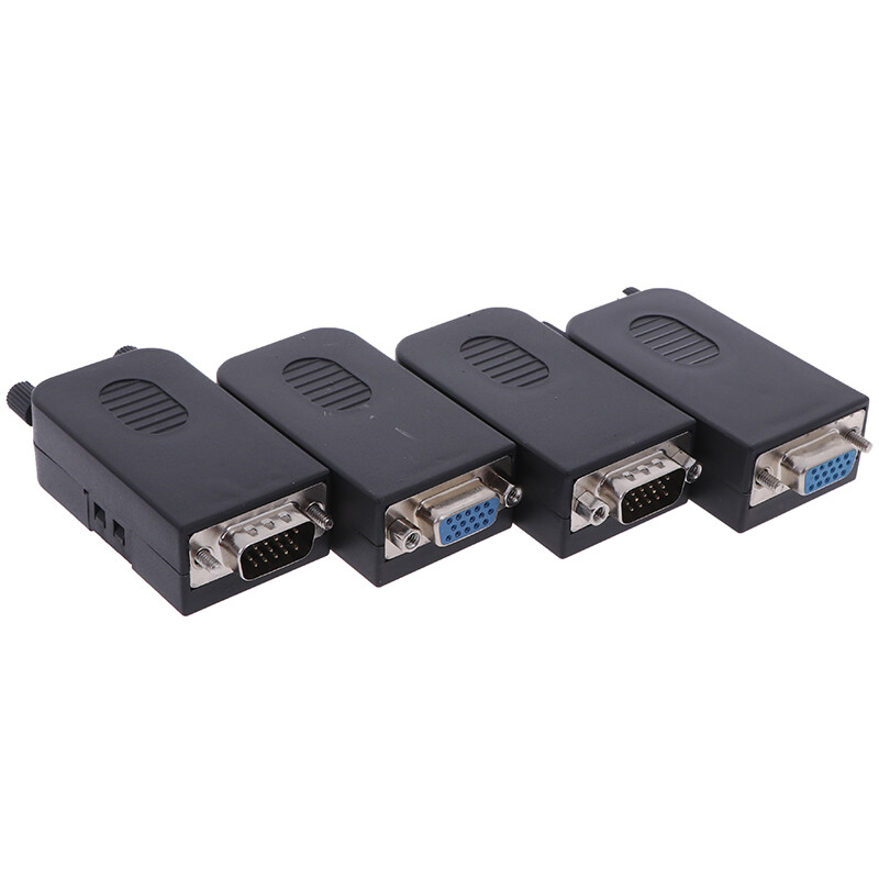 D-SUB DB15 VGA Male 3 Rows 15 Pin Plug Breakout Terminals Connector X_`h