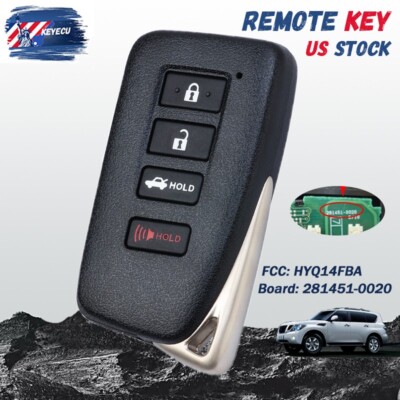 for 2013 - 2018 Lexus ES300h ES350 GS450 Smart Keyless Remote Key Fob HYQ14FBA