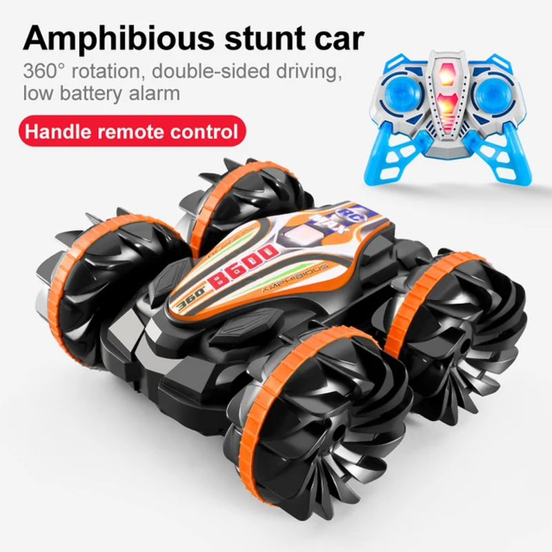 Dual Remote Control Waterproof Stunt Car Double Side F