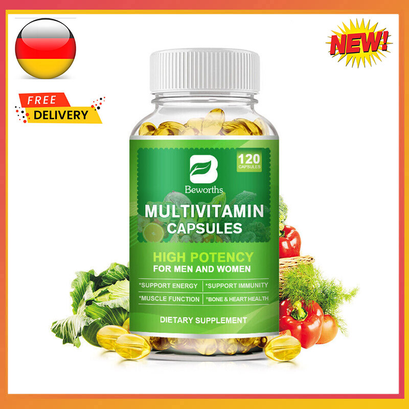 120pc Vitaminquelle Multivitamin-Komplex Mit Vitaminen,Pflanzen Mineralstoffen ﻿