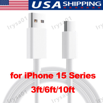 For iPhone 15 USB Type C Data Cable 5A Fast Charging USB-A to USB-C Charger Cord