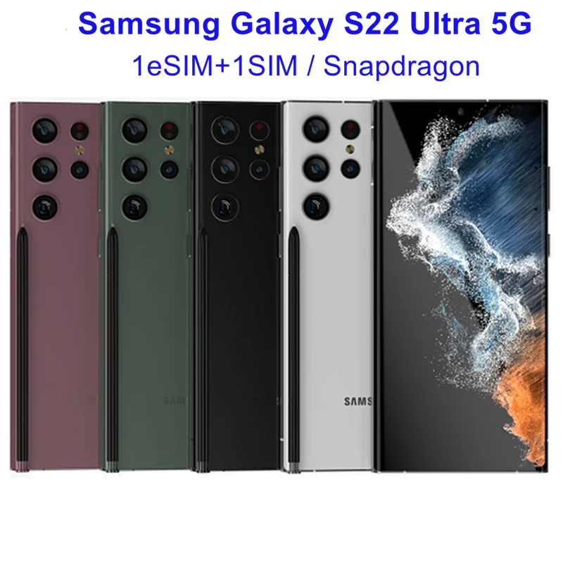 Original Samsung Galaxy S22 Ultra S908U 6.8