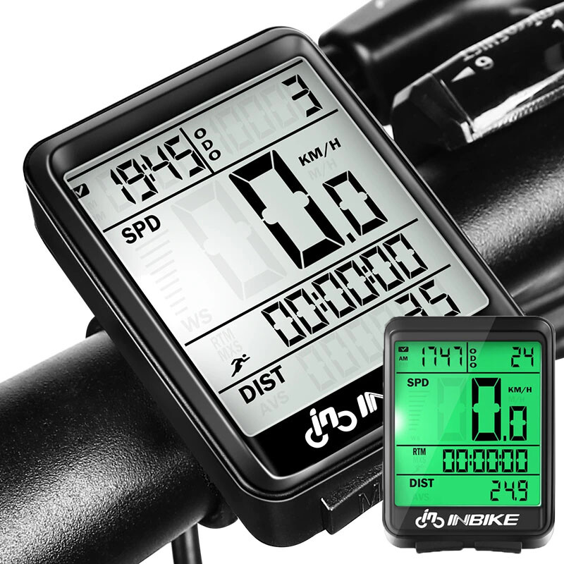 Speedometer Cycle Digital Odometer Computer Waterproof Lcd Wireless