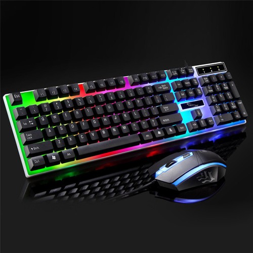 G21 Colorful Backlit Gaming Keyboard And 1600DPI Optical Gaming Mouse Set FO