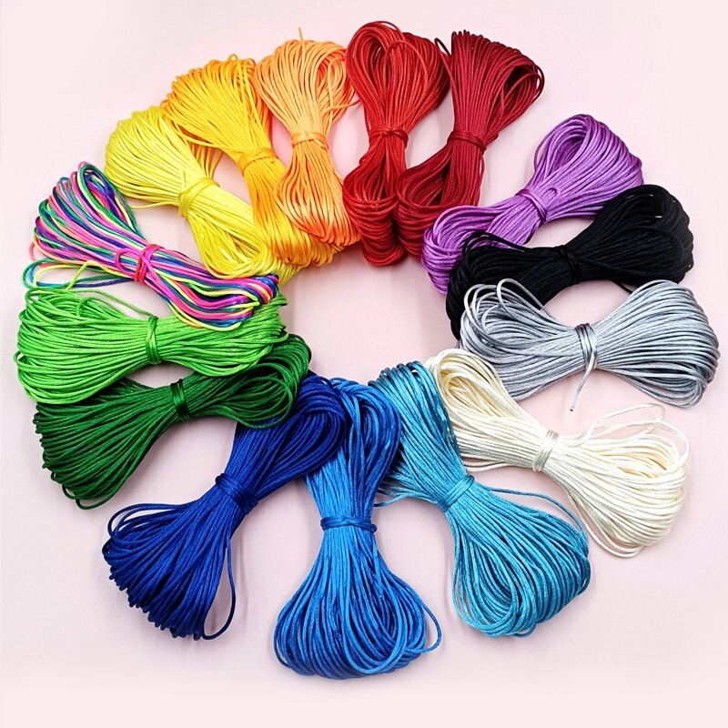 20m/Roll 2mm Nylon Cord Thread Bracelet Braided String Chinese Knot